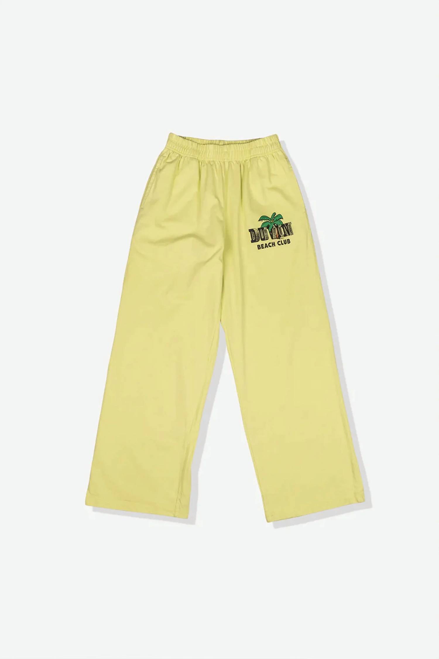 New Duvin Design Co. Wind Cotton Beach Pant In Lime — image 2 of 2